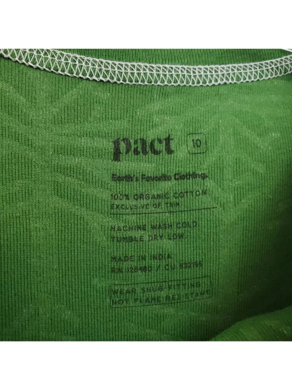 Pact Birch Tree 100% organic cotton kids holiday pajama set